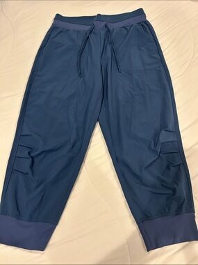 Kyodan Navy Athletic Leggings with Logo Tag
